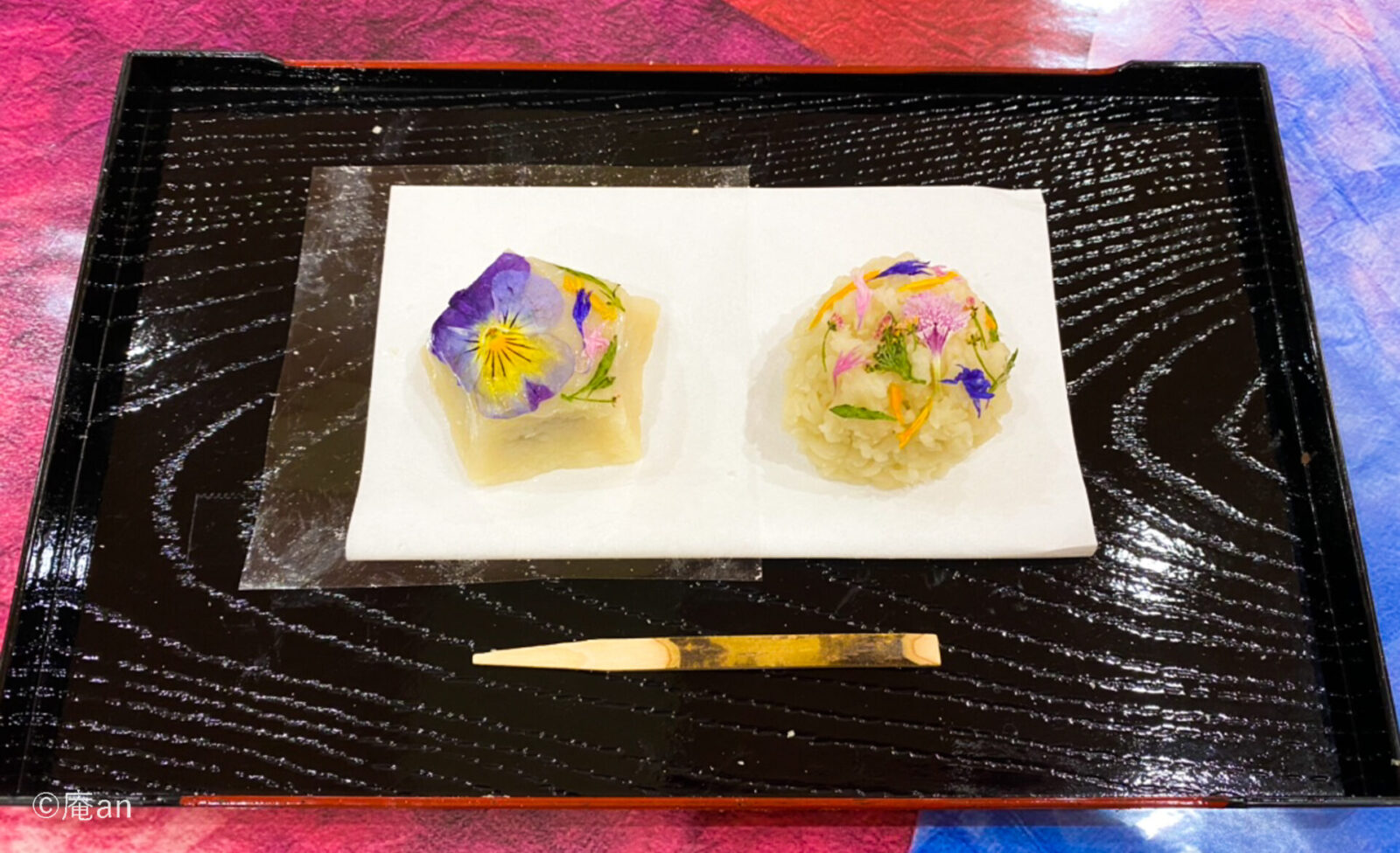 Japanese Traditional Sweets making with Real Flowers and Tea Ceremony